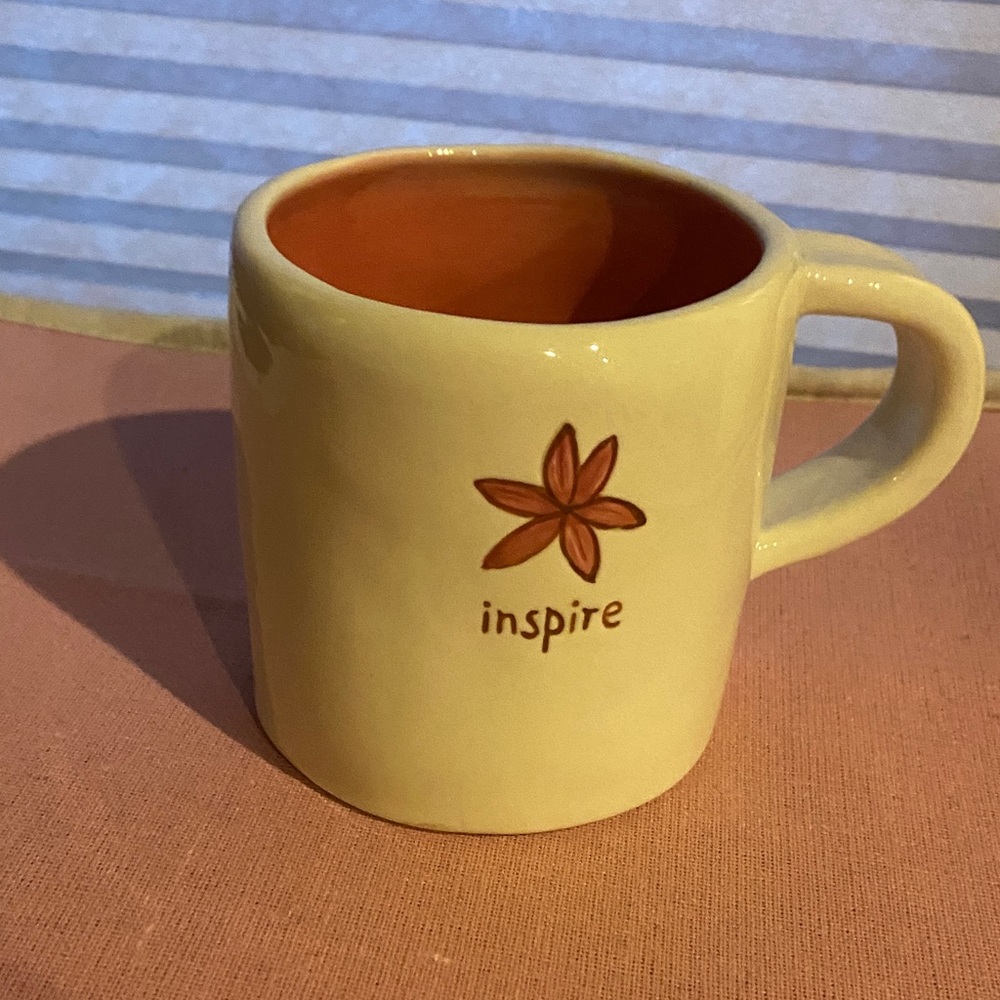 Starbucks Inspire Ceramic Mug with Floral Design